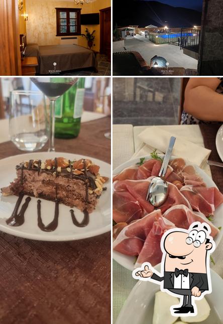 La foto della interni e cibo di TENUTA ROSA Gastronomia & Relax