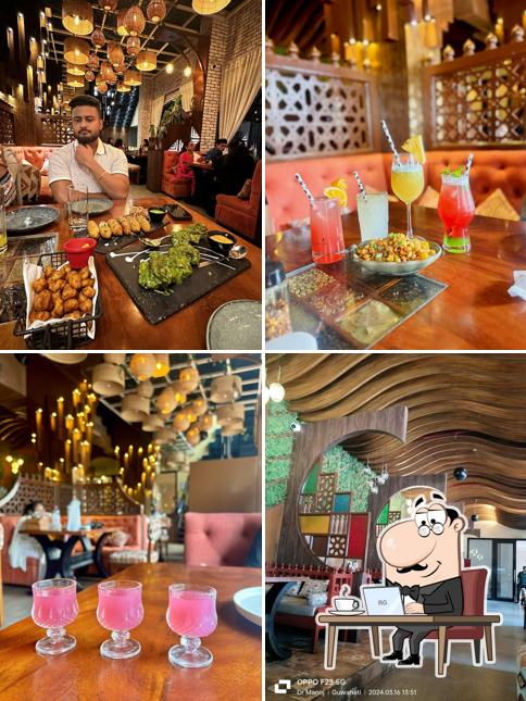 The interior of Typically Indian Bar & Grill