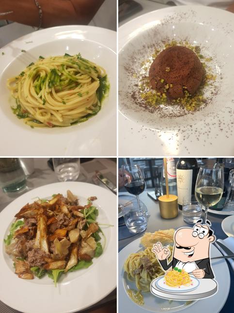 Spaghetti alla carbonara al Symposium Restaurant