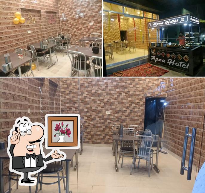 Check out how Apna Hotel Chicken Restaurant looks inside