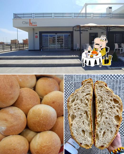 Tra le varie cose da Chichino Pane si possono trovare la cibo e interni