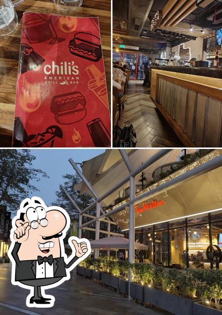Take a look at the photo depicting interior and exterior at Chili's Cyber Hub