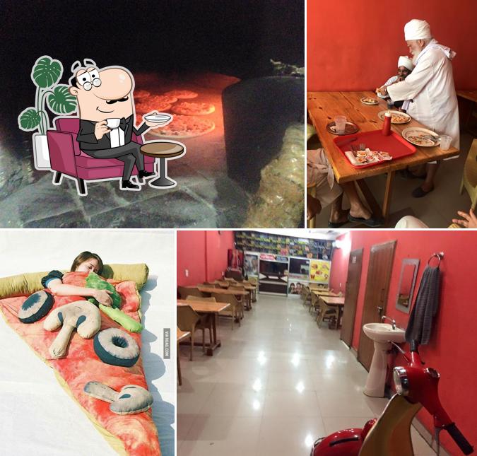 The interior of Pizza italia Kurukshetra