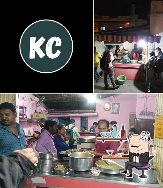 The interior of Kruthika Chats