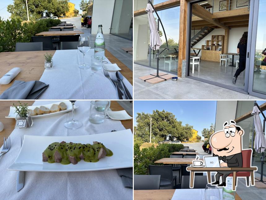 Gli interni di d’ISTINTO Bistrot in Vigna