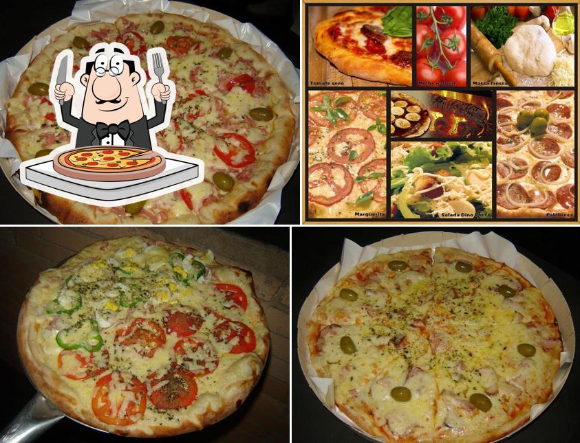 Consiga pizza no Dino Pizza