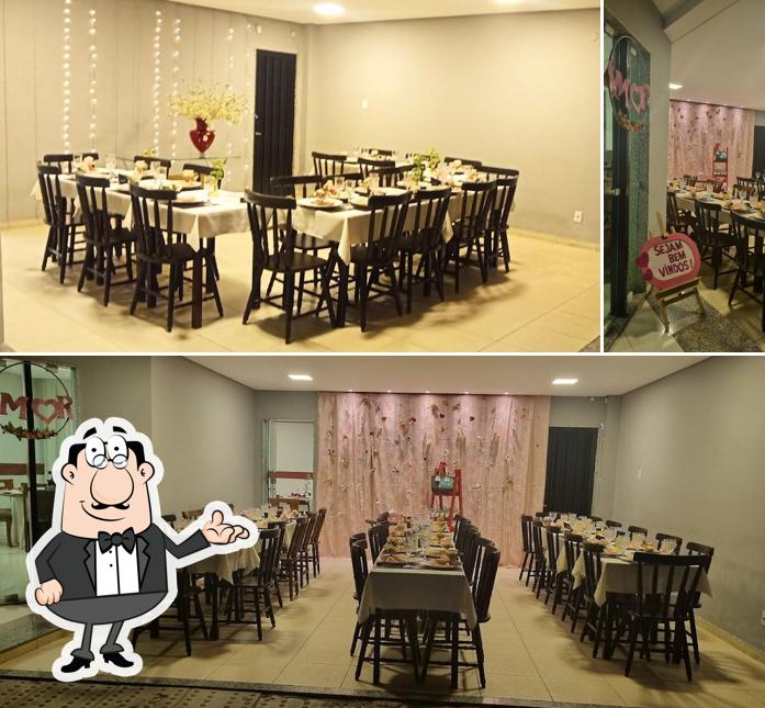 O interior do Dona Ana - Restaurante e Pizzaria