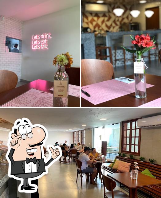 O interior do Mima Restaurante