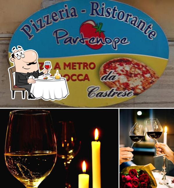 È gradevole godersi un bicchiere di vino a Ristorante e pizzeria partenopea