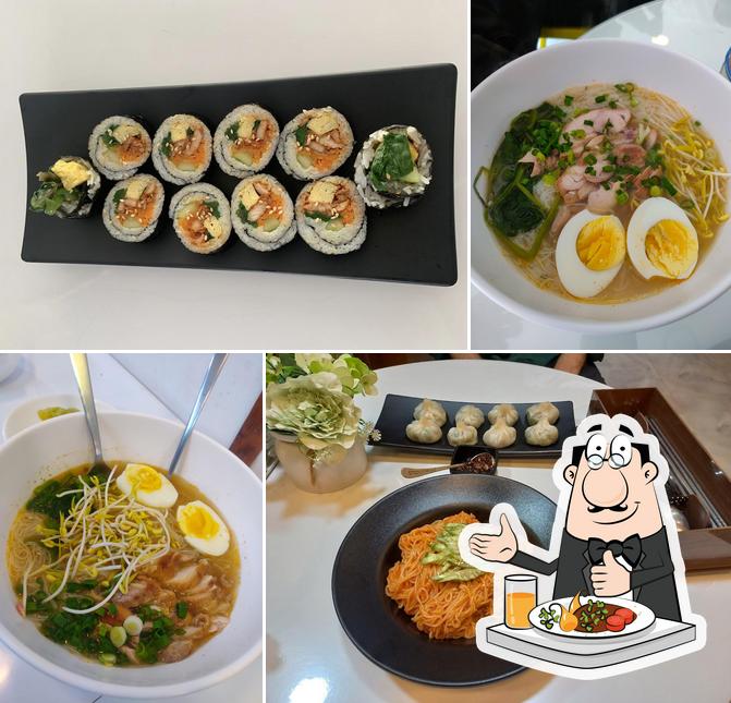 Meals at noodle cafe