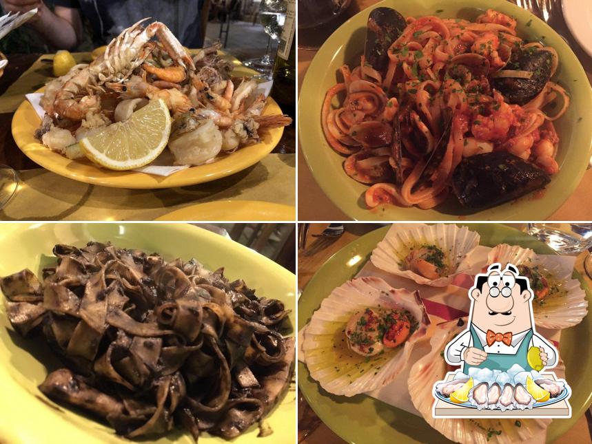 Scegli tra i molti pasti di mare offerti a La Colonna