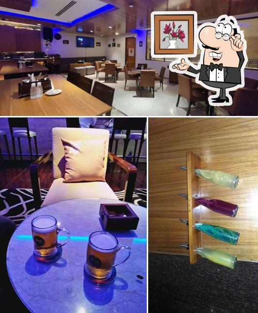 Take a seat at one of the tables at 1st Story