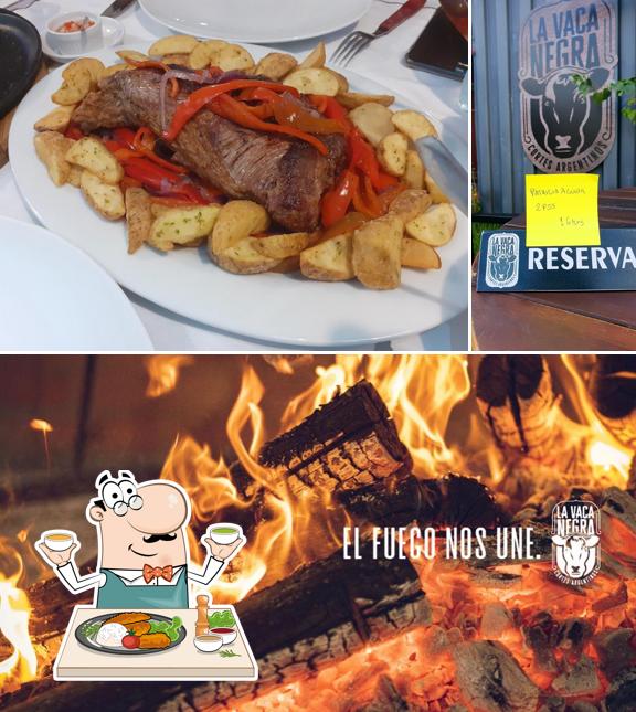Comida em La Vaca Negra - Cortes Argentinos - Parrilla