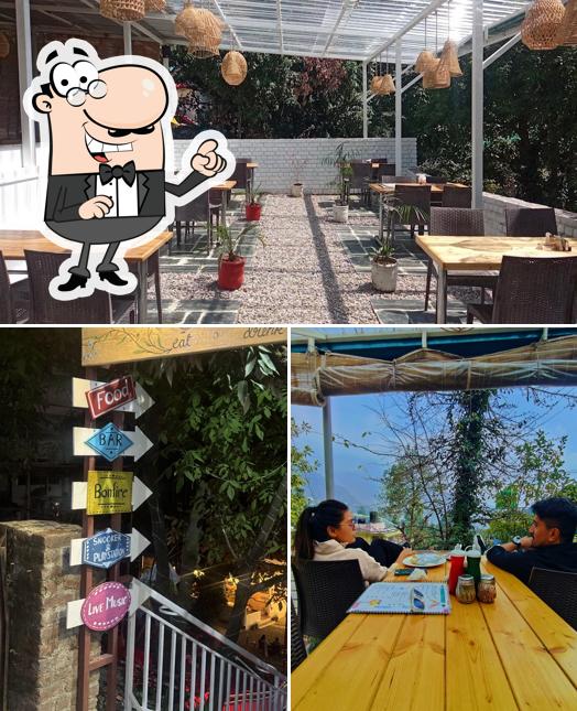 The interior of Lamrin’s Cafe & Bar Dharamkot