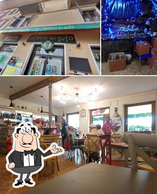 Gli interni di Osteria Del Gufo