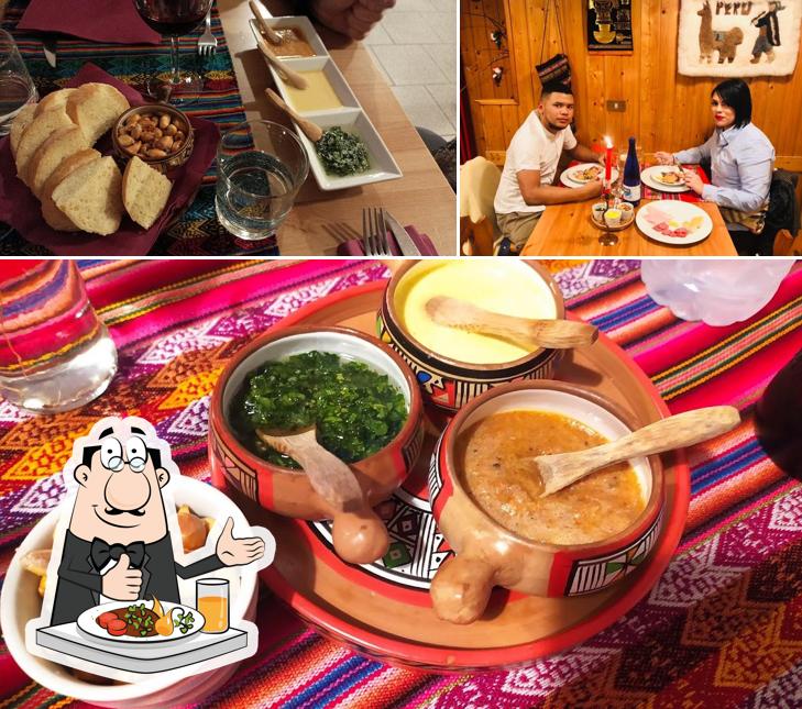 Dai un’occhiata alla foto che mostra la cibo e tavolo da pranzo di RUSTICA COMO Ristorante Peruviano