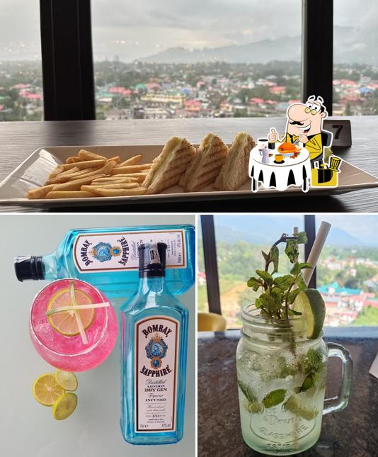 The restaurant's food and alcohol