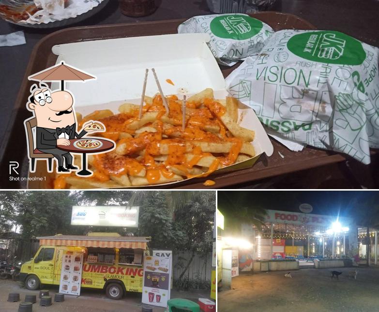 The photo of JK Food Truck’s exterior and food