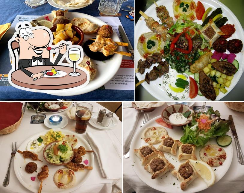 Libanesische Spezialitäten im Feldschlösschen am Rhein