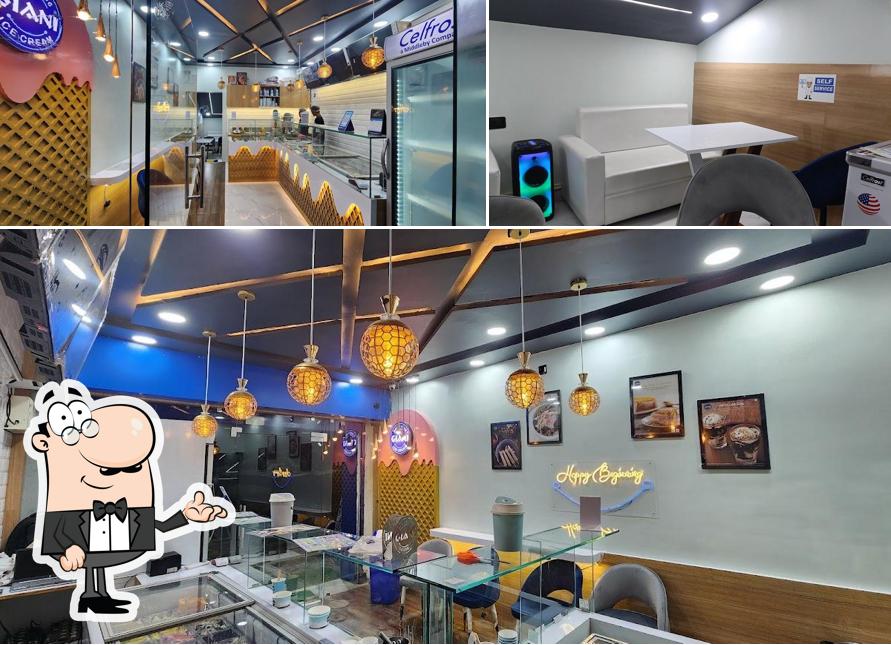 The interior of Giani Ice Cream