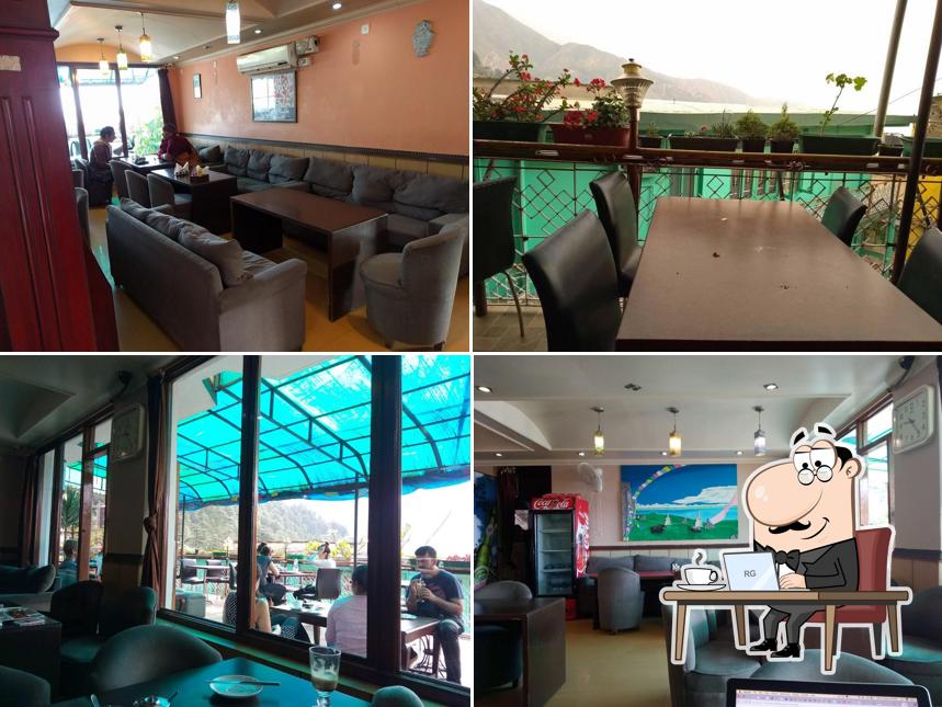 The interior of Green Restaurant