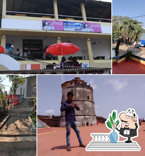 You can get some fresh air outside Karan's Multi Cuisine Restaurant & Bar