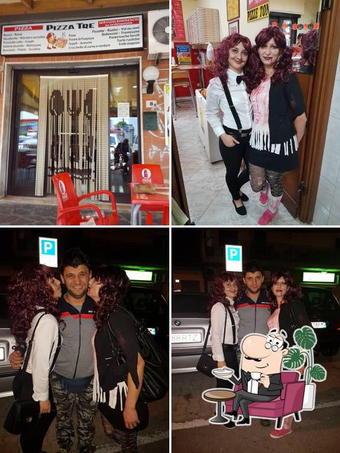 Gli interni di Pizza tre