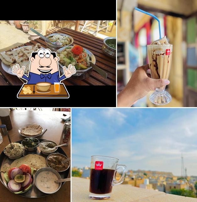Food at Pol Haveli Rooftop Restaurant