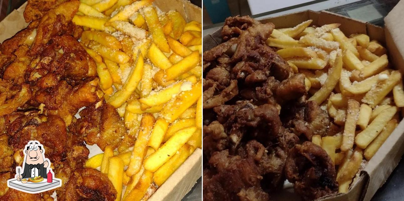 Peça cbatatas fritas francesas no Box China