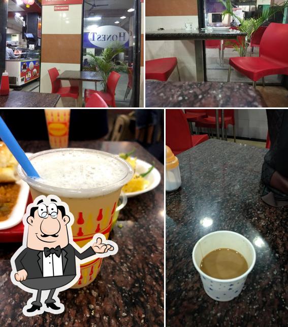 Among various things one can find interior and drink at Honest Restaurant