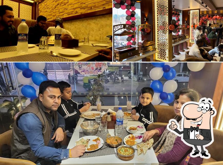 The interior of Kohinoor Restaurant Gorakhpur