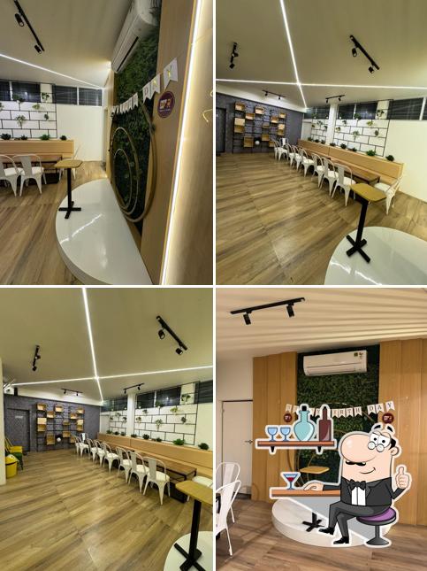 The interior of Cheesy Crazy Cafe - Best cafe in wardha