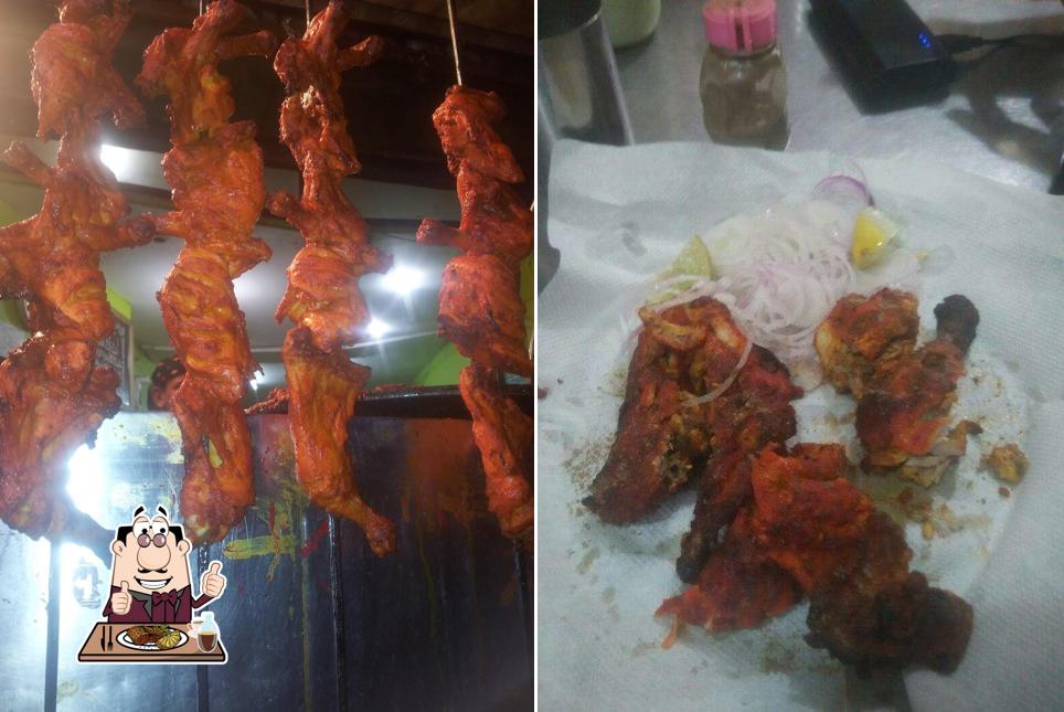 The Lazzat Nonveg Corner offers meat dishes
