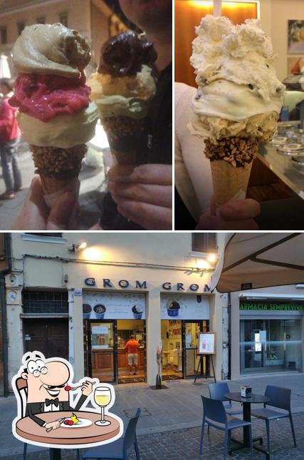 La cibo e interni del ristorante