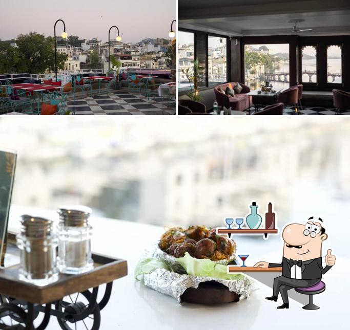 The interior of Mannat Restaurant