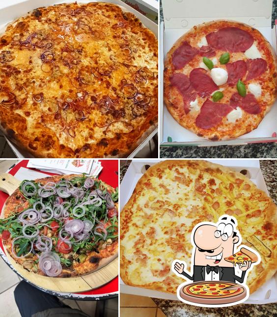 A Pizzeria D'Asporto La Saporita, puoi ordinare una bella pizza