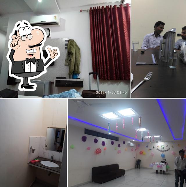 The interior of HOTEL RAJVANSH