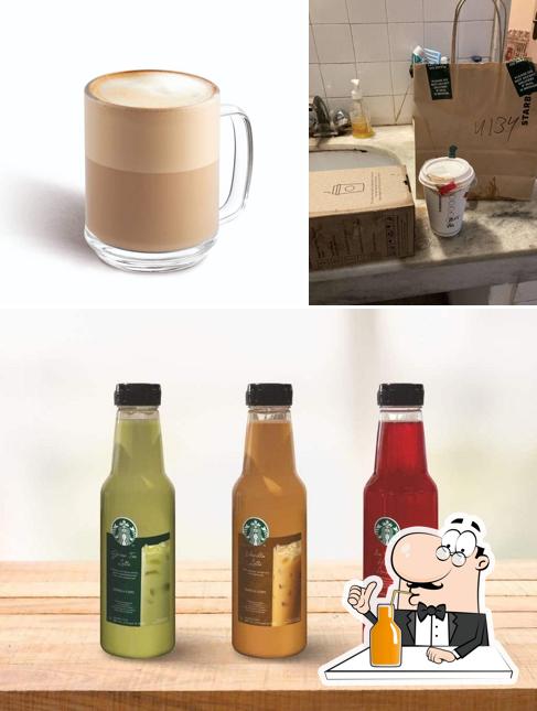 Enjoy a drink at Starbucks