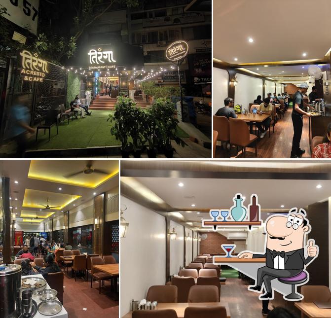 The interior of Tiranga Restaurant