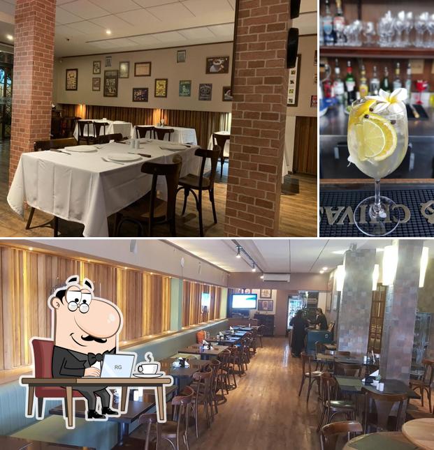 Esta é a foto ilustrando interior e bebida no Barbecue Steak House