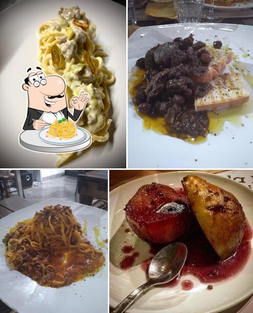 Spaghetti à la carbonara à Enoteca Acetone