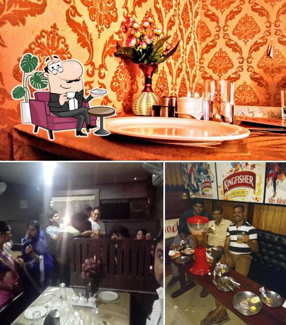 The interior of SKYV Family Restaurant Pure Veg