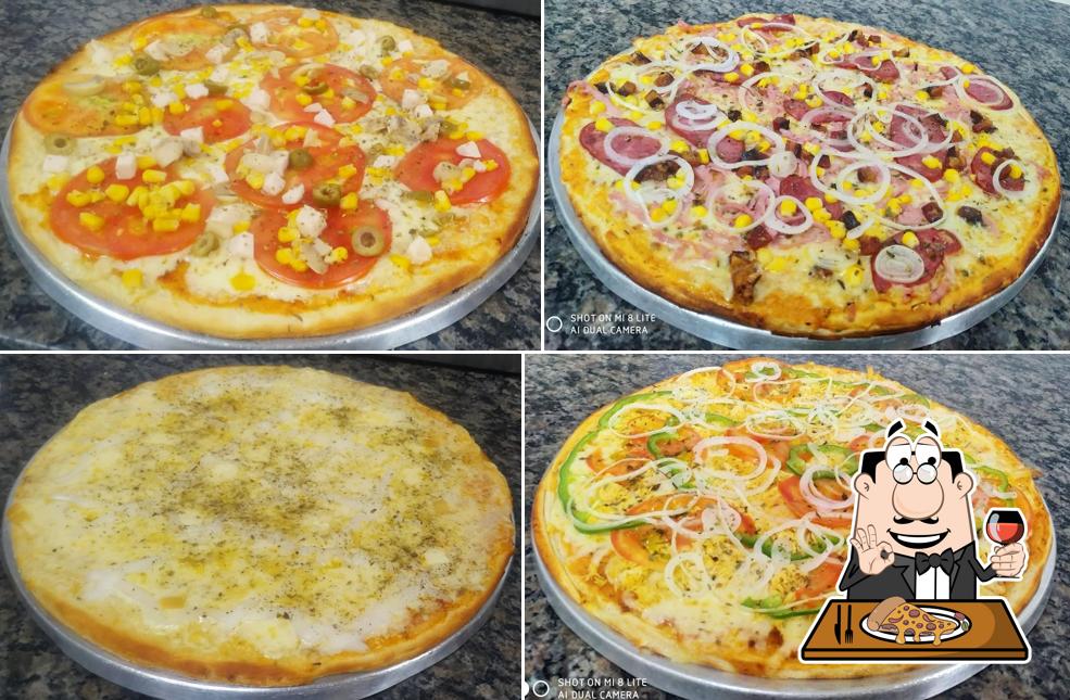 Peça diversos variedades de pizza