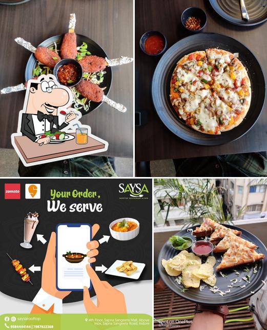 Food at Saysa Rooftop Restaurant And Cafe