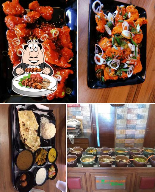 Food at Buffet Punjab Express