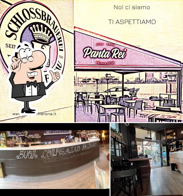 Gli interni di Panta Rei Vino Caffè