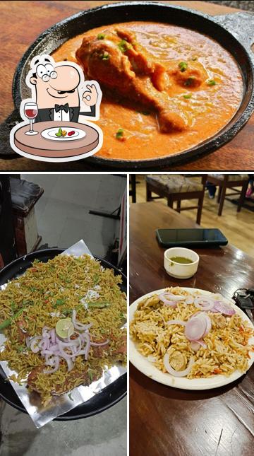 The picture of food and interior at Hotel Al-Laziz Non-Veg Restaurant