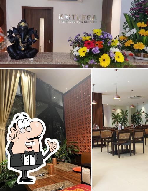 Take a look at the picture showing interior and wedding at Kritunga Restaurant