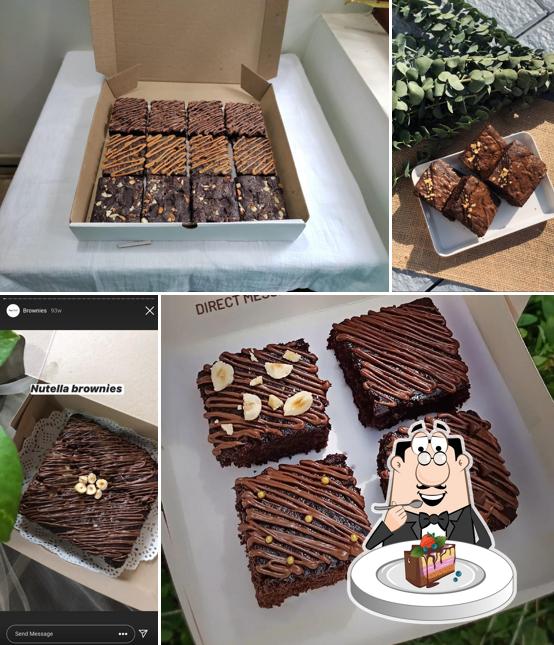Chocolate cake at Brownie spot thamarassery