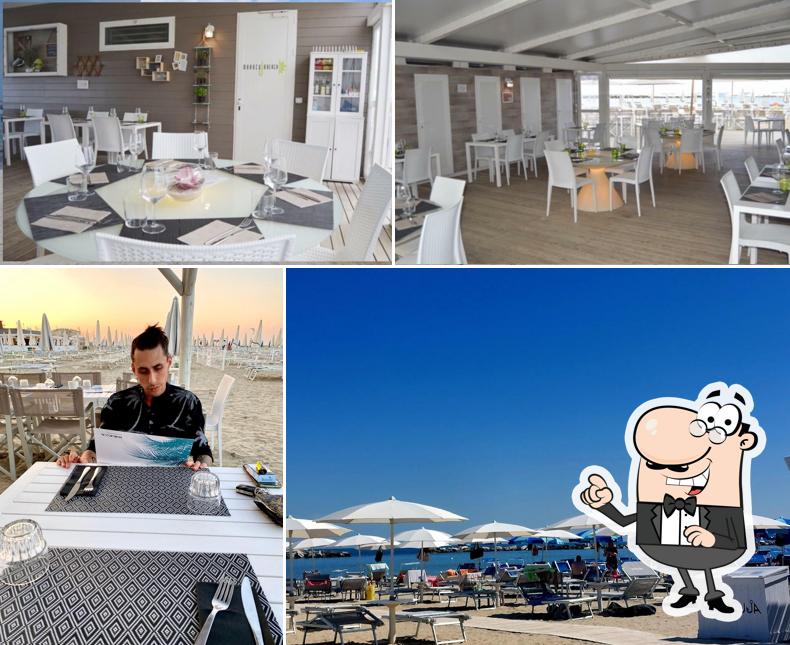 Gli interni di Maracuja spiaggia e cucina